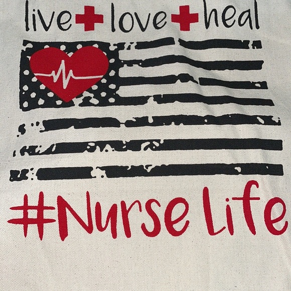 Nurses Canvas Tote Bag - Picture 2 of 5